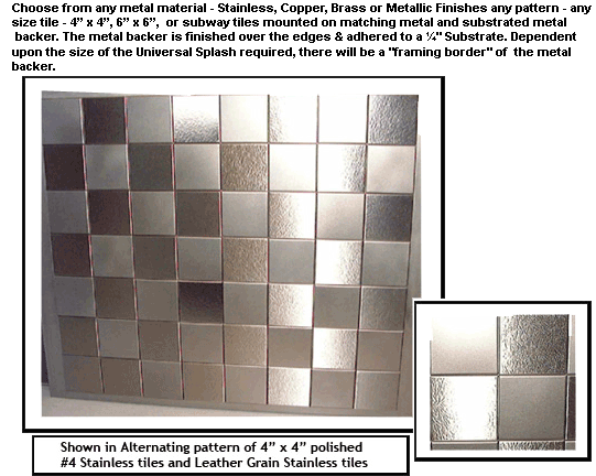 Stainless steel tiles