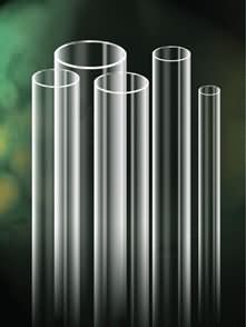 transparent quartz glass tube