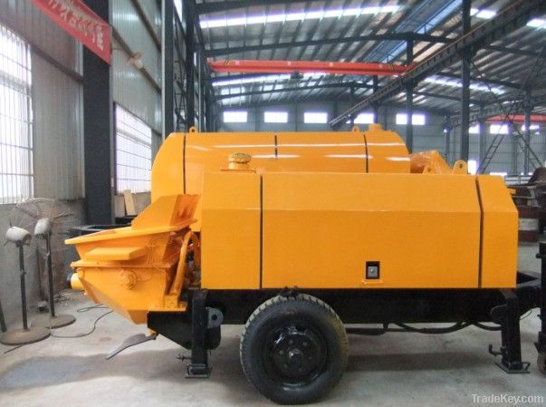 Trailer mounted concrete pump with diesel engine (HBT60.13.130RSC)