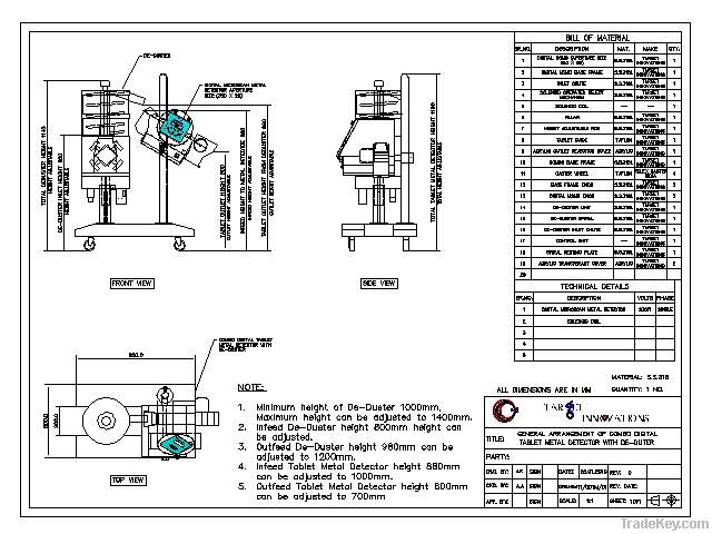 tablet metal detector