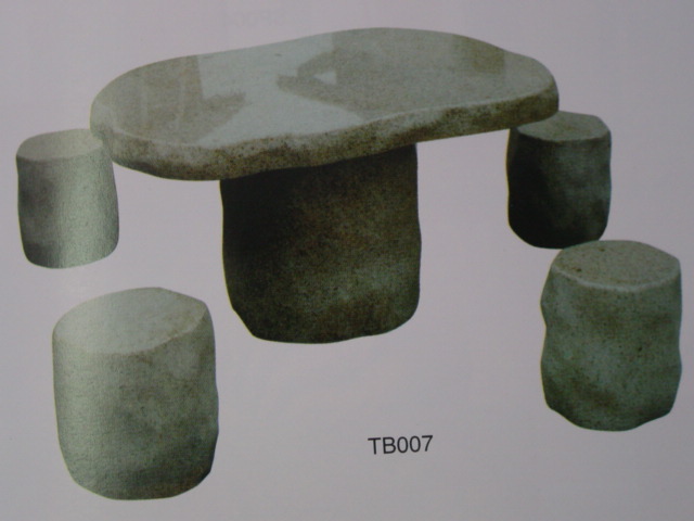 sell table, bench, fountain, environment status in material granite an