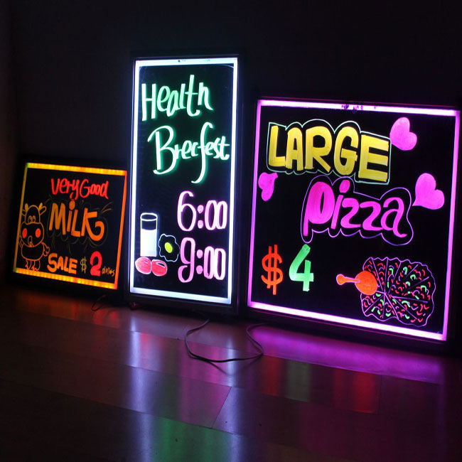 fashionable led illuminated writing board