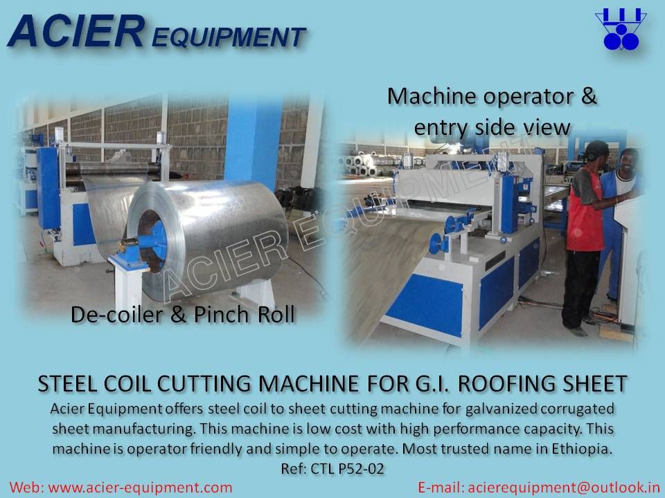 coil cutting machine - cut to length line to cut coil to sheet