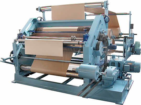 High speed Single Face Paper Corrugation Machines Oblique Type.