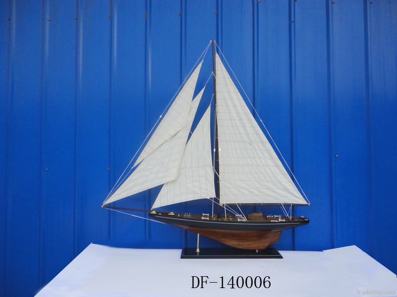 Wooden sailing ship model more creative furnishing articles