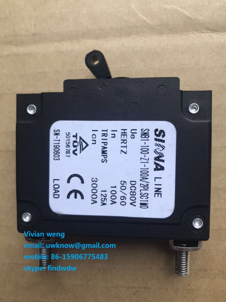 MCB D100 Oil Cup Hydraulic Electric Magnetic circuit breaker Switch for Equipment, Generator, Marine and so on 1A-100A