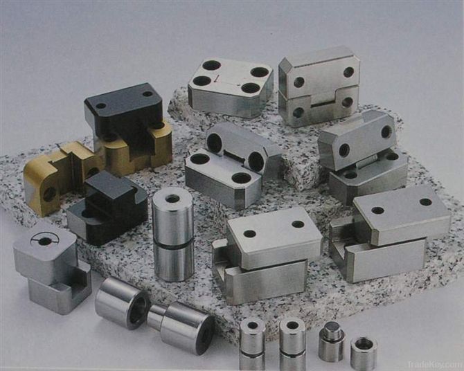 Taper interlocks, slide block, taper pin