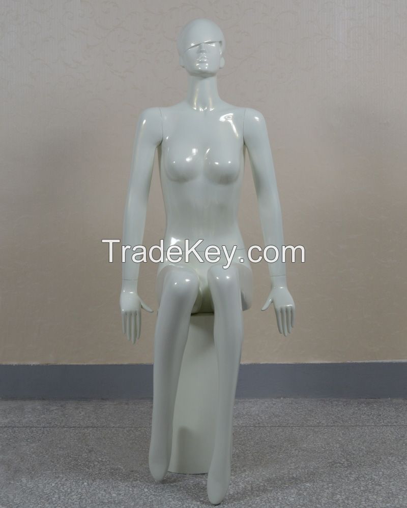 Cheap full of body semi-abstract New Fiberglass female Mannequin