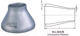 Different-diameter pipe welded Care