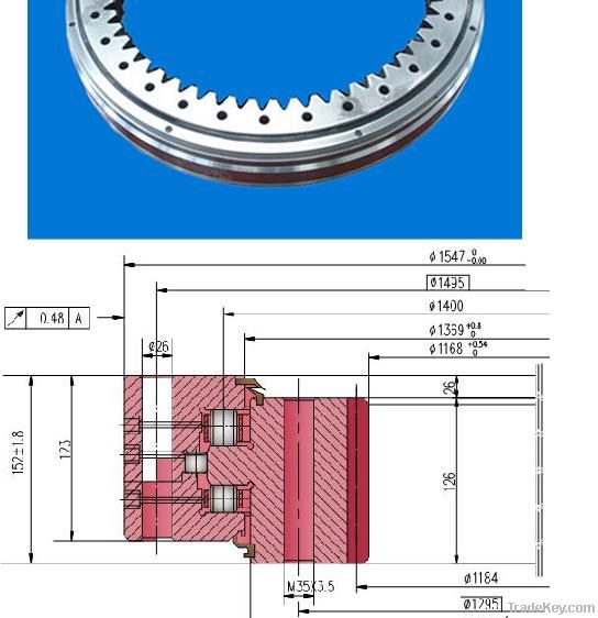 three-row roller slewing bearing