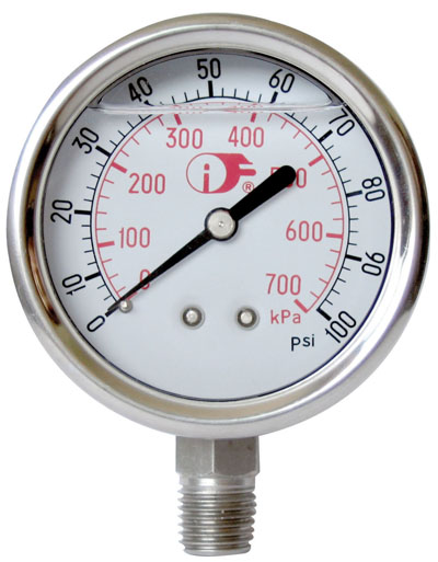 All SS pressure gauge