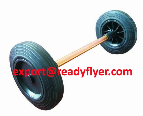 Waste bin wheel and axle for 100L 120L 240L mobile garbage bin container