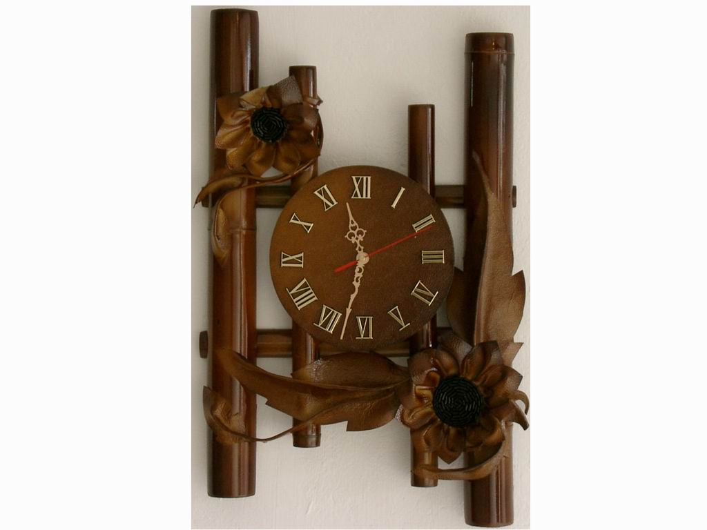 Bamboo Wall Clock