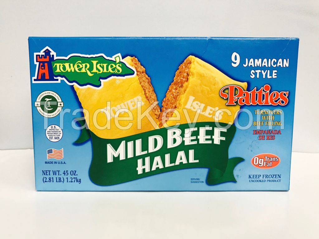 9 Pack Jamaican Style Patties With Halal Beef