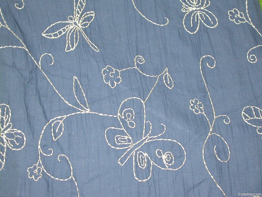 100% cotton embroidered fabric