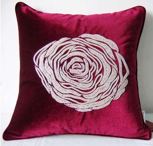 Handmade embroidery cushion cover