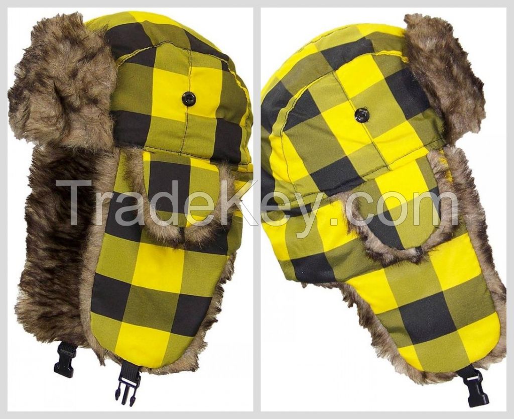 Hot Sale Ear Flaps Unisex Earflap Winter Russian Fur Hat