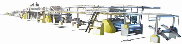 corrugated cardboard production line