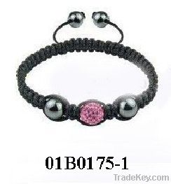 crystal woven shamballa bracelet