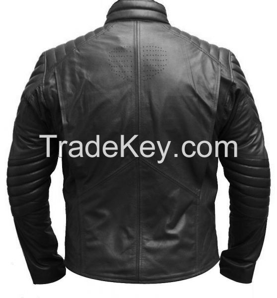 Superman Smallville Men's Black Man of Steel Leather Jacket