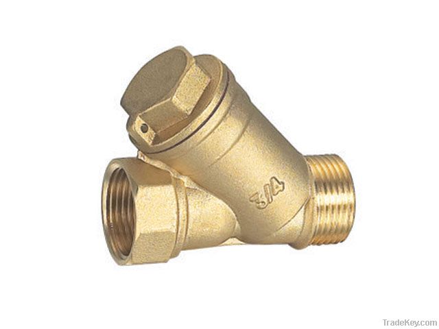 brass Y type filter