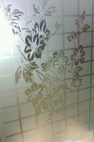 acid etched glass