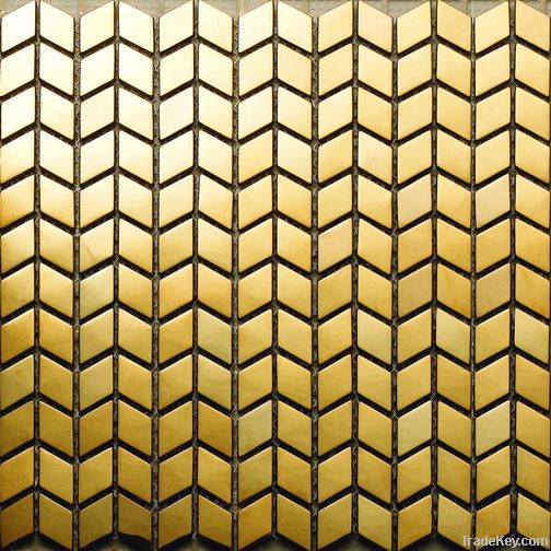 metal mosaic tile, stainless steel mosaic tile, wall paper, mosaico