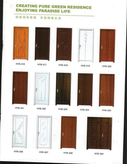 WOODEN DOORS HDF  , SOLID WOOD INTERIOR WOOD DOOR