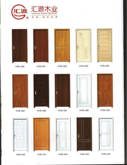 WOODEN DOORS HDF  , SOLID WOOD INTERIOR WOOD DOOR