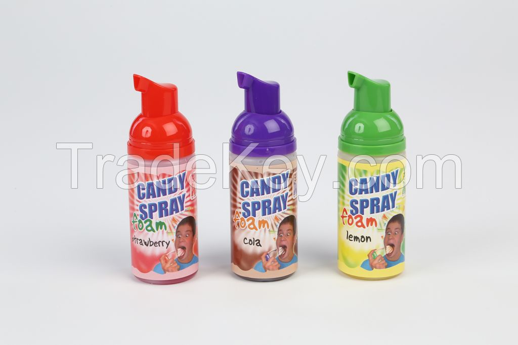 Candy spray foam
