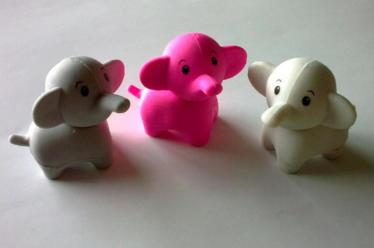 Elephant eraser