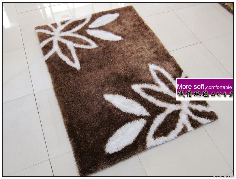 Polyester shaggy carpet rug