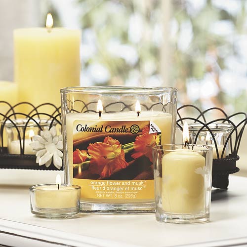 Orange Flower and Musk Scented Jar Candle