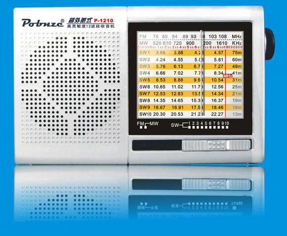 FM/MW/SW 12-Band High-sensitivity Radio