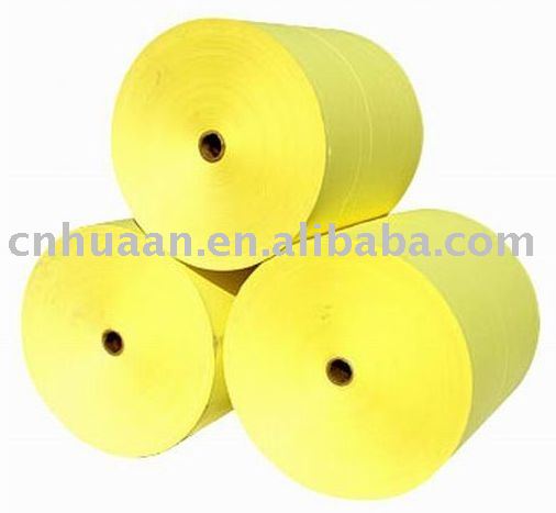 yellow glassine paper