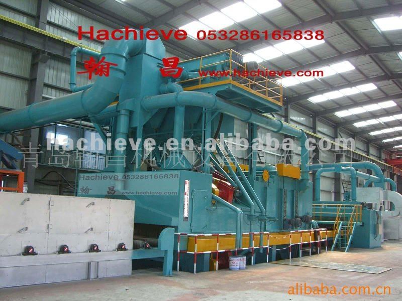 QXY Steel plate shot blasting and painting production line