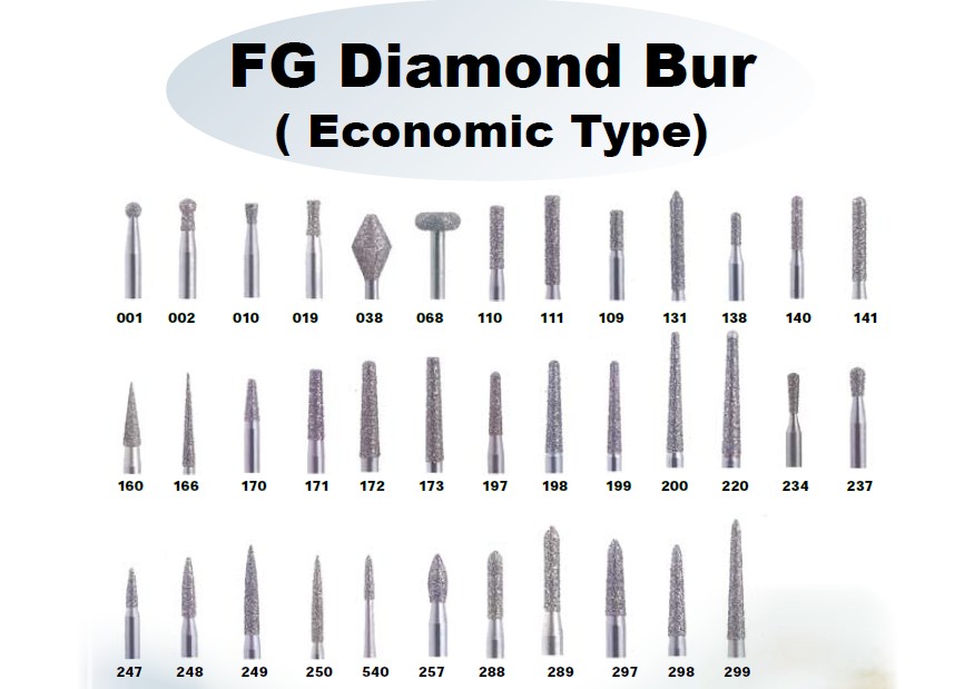 Dental Supply Daimond &amp; Carbide burs Dental Diamond Bur