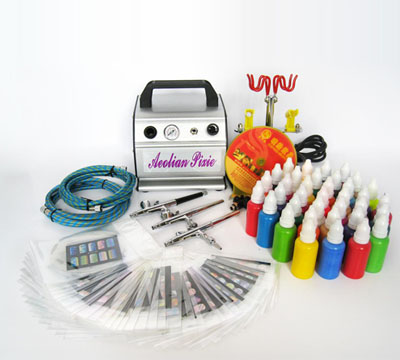 Airbrush Tattoo and Nail Kit