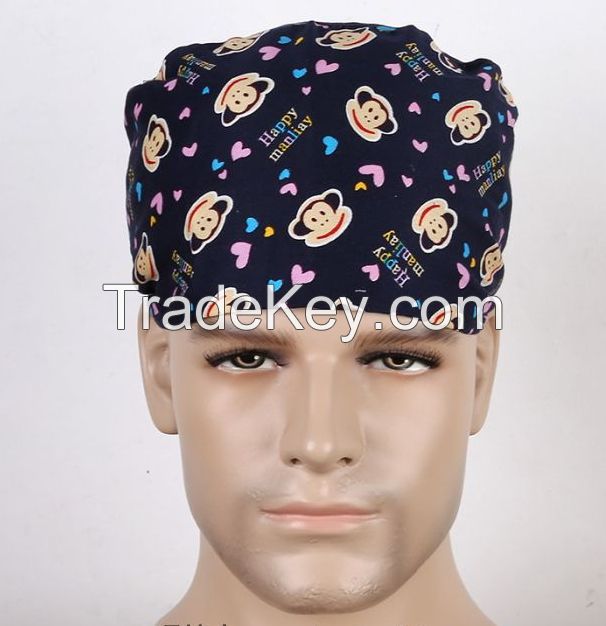 Surgical Scrub Hat Cap Medical Surgery Nurses Doctor Hat Work Hat