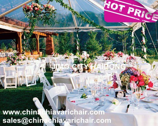 RESIN PLASTIC WEDDING FOLDING CHAIRS