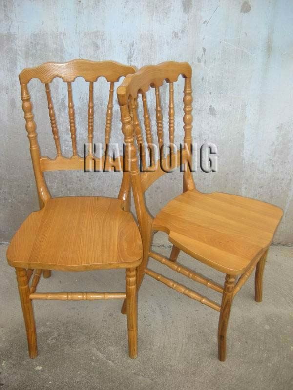 HDW-NL-D06 Natural Wood Napoleon/Chiavari Chair