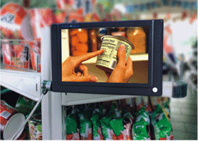 7" TFT LCD Advertising player with motion sensor