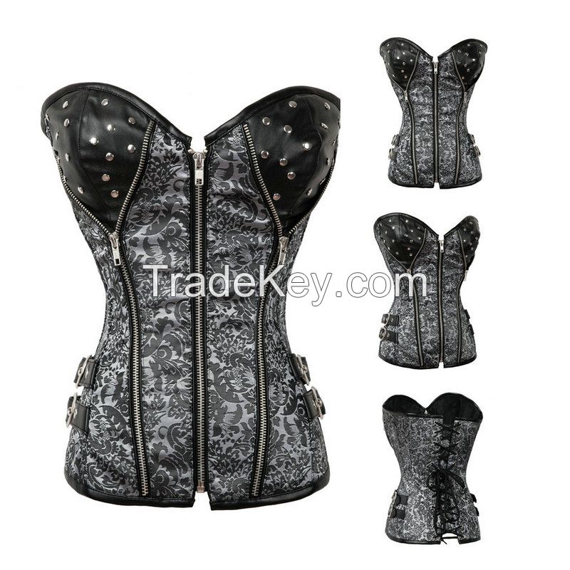 Full Steel Boned Sexy Corset 2981 S-2X