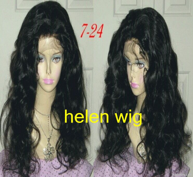 100% remy human hair full lace wig