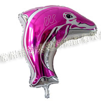 Dolphin shaped mylar balloons