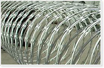 Razor barbed wire fencing