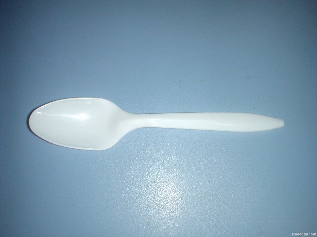 disposable plastic spoon