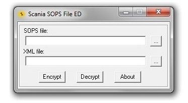 SOPS File Encryptor / Decryptor for disable adblue / modify parameters used for SCANIA