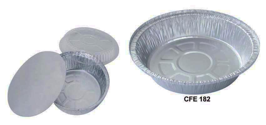 Aluminum foil container .