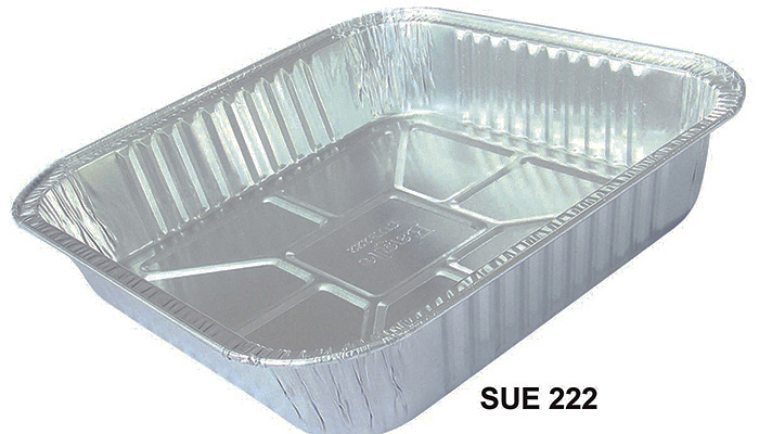 Aluminum foil square container